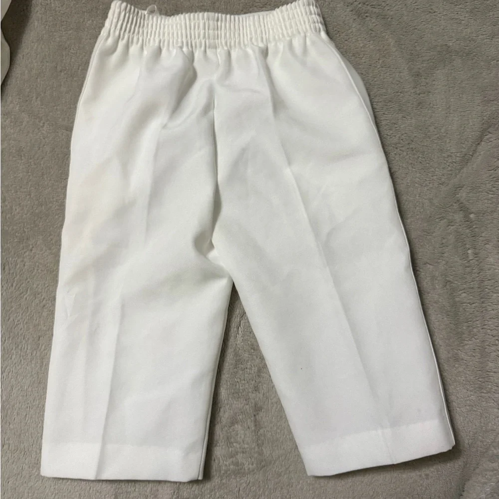 Beau Elegant White Baby boy white tuxedo like new